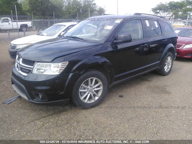 3C4PDCBG8FT591270 - 2015 DODGE JOURNEY SXT BLACK photo 2