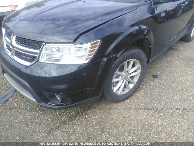 3C4PDCBG8FT591270 - 2015 DODGE JOURNEY SXT BLACK photo 6