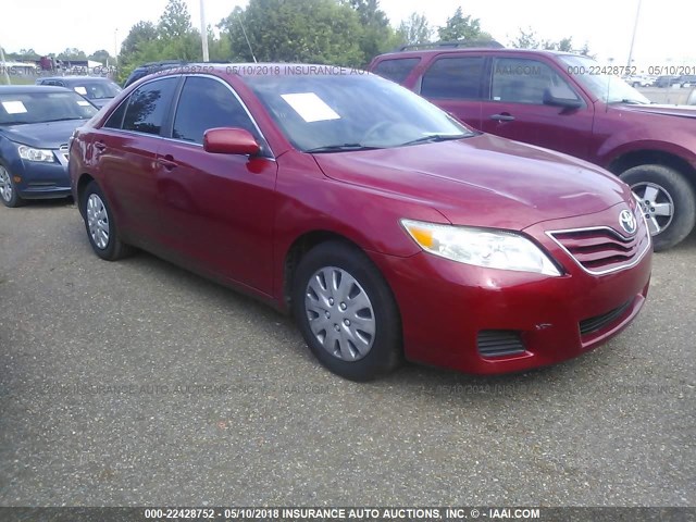 4T4BF3EK7AR010751 - 2010 TOYOTA CAMRY SE/LE/XLE RED photo 1