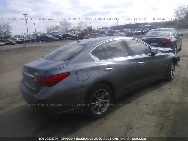 JN1EV7AR0HM837755 - 2017 INFINITI Q50 PREMIUM/SPORT/SE GRAY photo 4