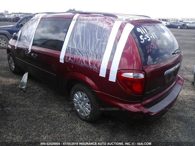 2A4GP44R27R341002 - 2007 CHRYSLER TOWN & COUNTRY LX MAROON photo 3