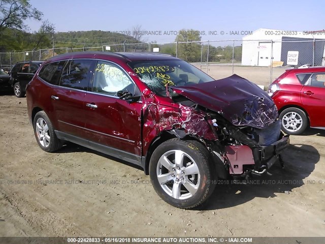 1GNKVJKD4GJ236467 - 2016 CHEVROLET TRAVERSE LTZ RED photo 1