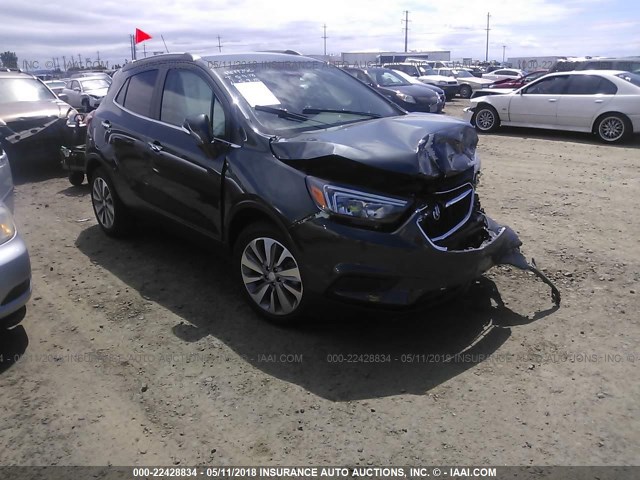 KL4CJASB1JB617440 - 2018 BUICK ENCORE PREFERRED GRAY photo 1