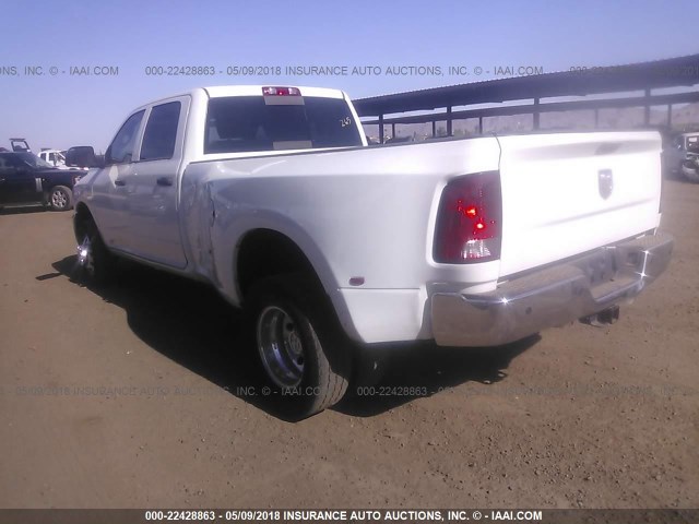 3C63RRHL0EG245851 - 2014 RAM 3500 SLT WHITE photo 3