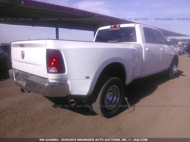 3C63RRHL0EG245851 - 2014 RAM 3500 SLT WHITE photo 4