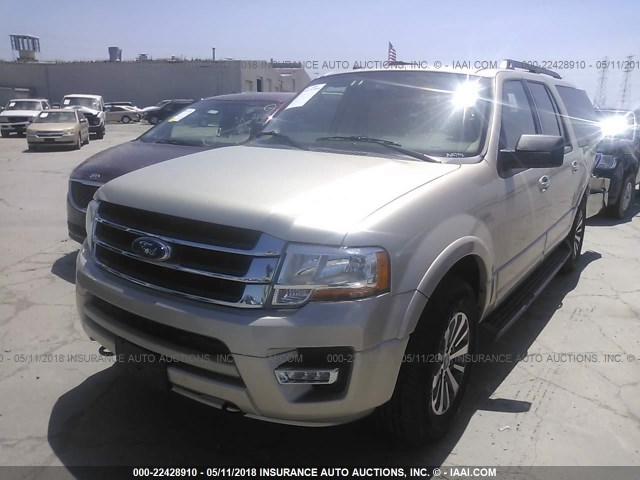 1FMJK1JT7HEA79092 - 2017 FORD EXPEDITION EL XLT/EL KING RANCH GOLD photo 2