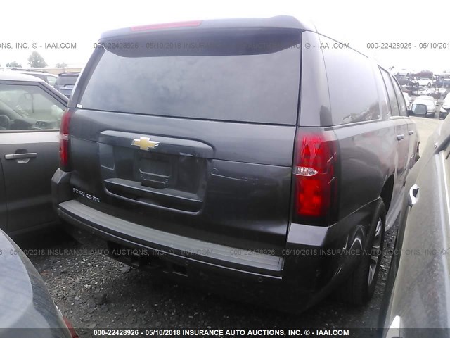 1GNSKHKC5JR175440 - 2018 CHEVROLET SUBURBAN K1500 LT GRAY photo 4