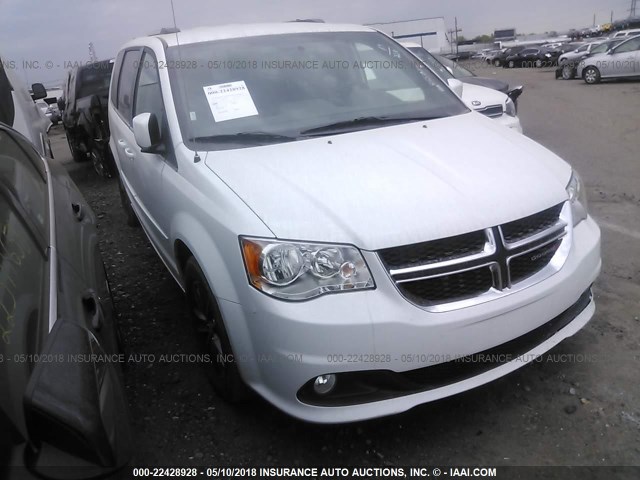 2C4RDGCG6HR865022 - 2017 DODGE GRAND CARAVAN SXT WHITE photo 1