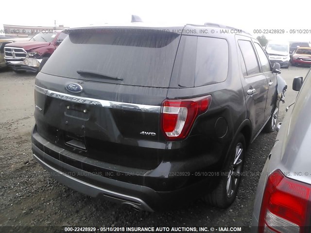 1FM5K8F85HGC93906 - 2017 FORD EXPLORER LIMITED 黑色 照片 4