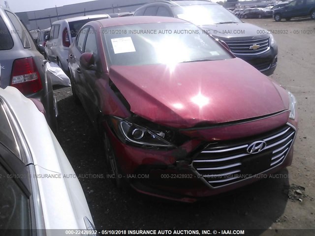 5NPD84LF6JH226002 - 2018 HYUNDAI ELANTRA SEL/VALUE/LIMITED RED photo 1