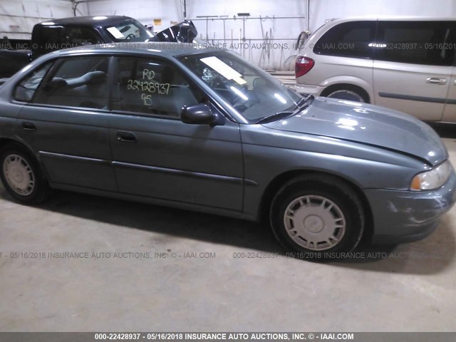 4S3BD6351S7235802 - 1995 SUBARU LEGACY L GREEN photo 6