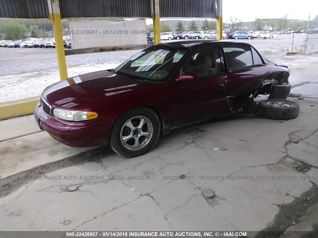 2G4WS52J531151007 - 2003 BUICK CENTURY CUSTOM RED photo 2