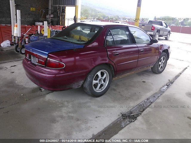 2G4WS52J531151007 - 2003 BUICK CENTURY CUSTOM RED photo 4