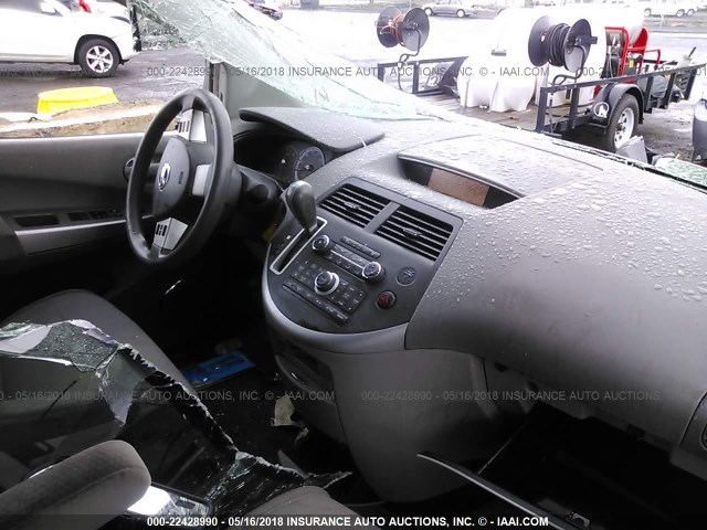 5N1BV28U39N100408 - 2009 NISSAN QUEST S/SE/SL SILVER photo 5