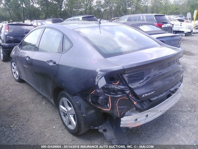 1C3CDFBB8GD629841 - 2016 DODGE DART SXT GRAY photo 3