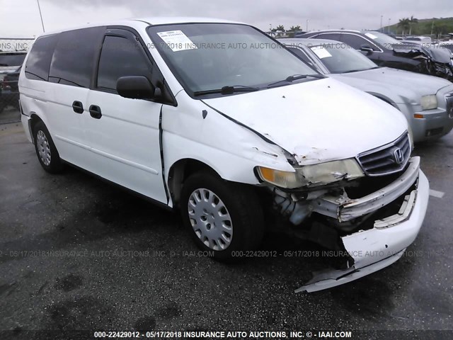 2HKRL18582H542537 - 2002 HONDA ODYSSEY LX WHITE photo 1