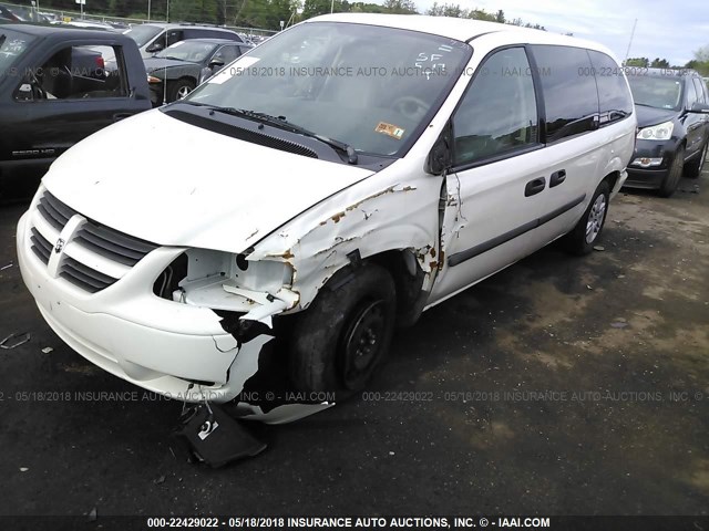 1D4GP24E87B182270 - 2007 DODGE GRAND CARAVAN SE WHITE photo 2