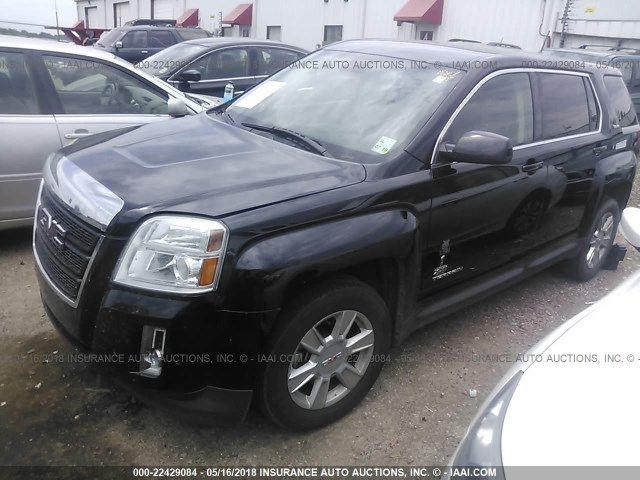 2GKALMEK5D6184916 - 2013 GMC TERRAIN SLE BLACK photo 2