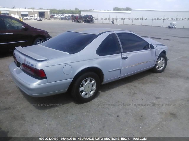 1FALP62W5RH186684 - 1994 FORD THUNDERBIRD LX SILVER photo 4