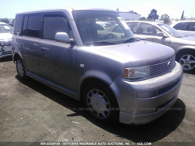 JTLKT324150214637 - 2005 TOYOTA SCION XB GRAY photo 1