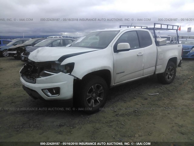 1GCHTDE38G1192616 - 2016 CHEVROLET COLORADO Z71 WHITE photo 2