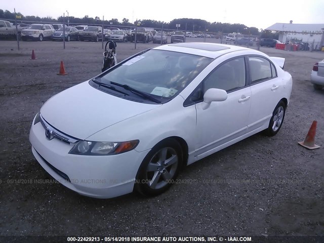 2HGFA16998H336984 - 2008 HONDA CIVIC EXL თეთრი ფოტო 2