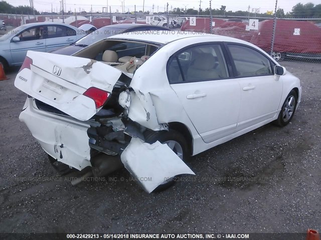 2HGFA16998H336984 - 2008 HONDA CIVIC EXL თეთრი ფოტო 4