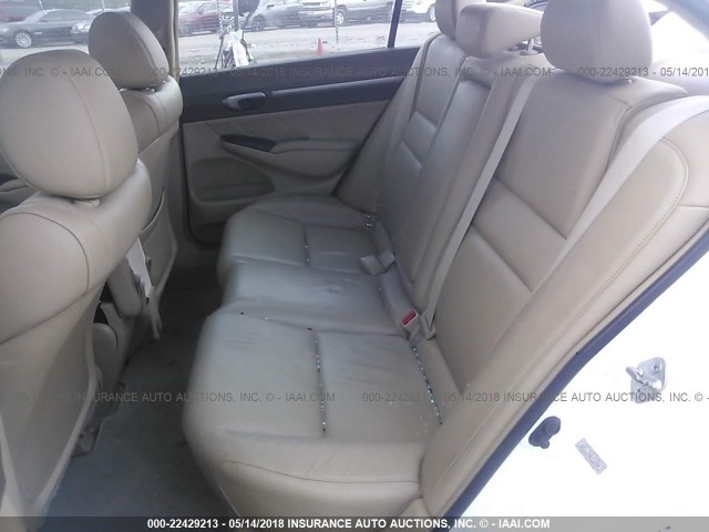 2HGFA16998H336984 - 2008 HONDA CIVIC EXL თეთრი ფოტო 8