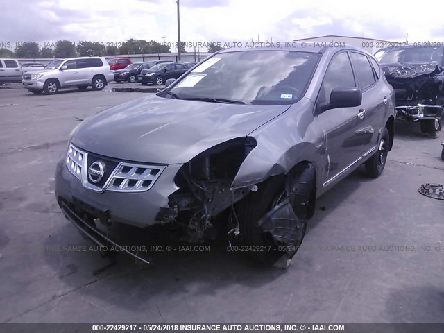 JN8AS5MT7DW518498 - 2013 NISSAN ROGUE S/SV GRAY photo 2