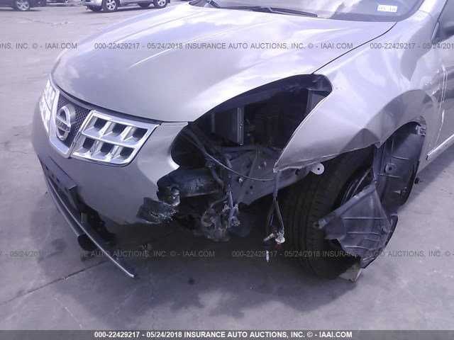 JN8AS5MT7DW518498 - 2013 NISSAN ROGUE S/SV GRAY photo 6