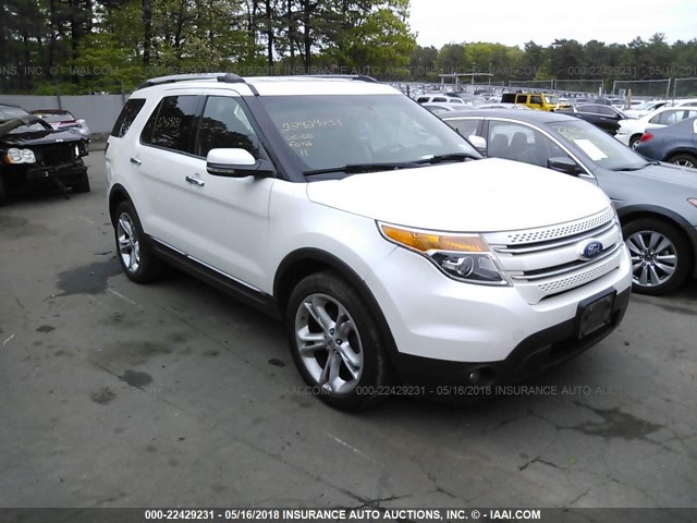 1FMHK7F89BGA40568 - 2011 FORD EXPLORER LIMITED WHITE photo 1