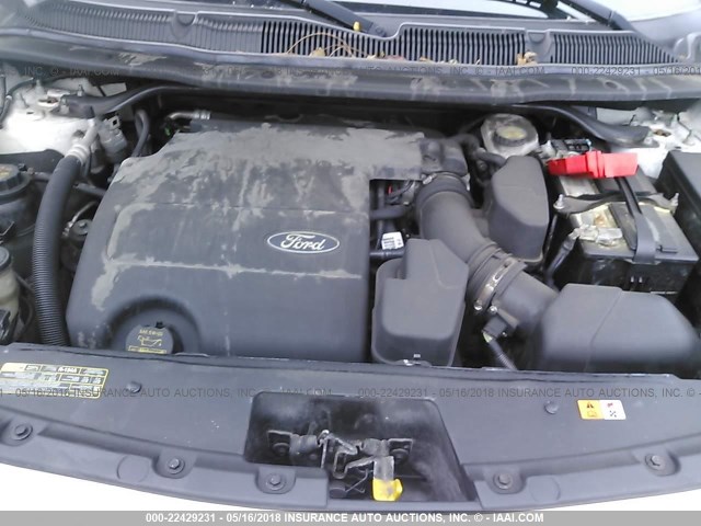 1FMHK7F89BGA40568 - 2011 FORD EXPLORER LIMITED 白色 照片 10