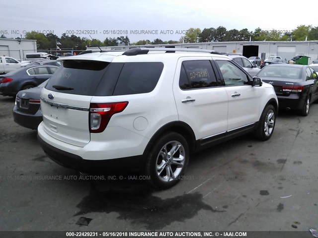1FMHK7F89BGA40568 - 2011 FORD EXPLORER LIMITED 白色 照片 4
