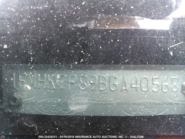 1FMHK7F89BGA40568 - 2011 FORD EXPLORER LIMITED 白色 照片 9