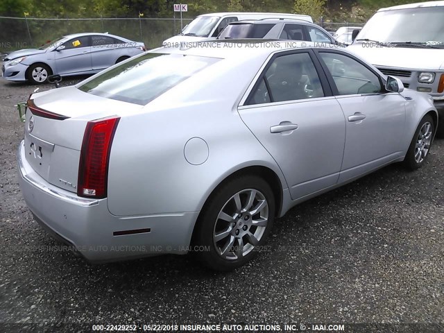 1G6DT57V690116102 - 2009 CADILLAC CTS HI FEATURE V6 SILVER photo 4