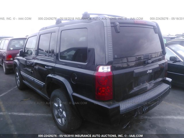 1J8HH48K58C114684 - 2008 JEEP COMMANDER SPORT Schwarz Foto 3