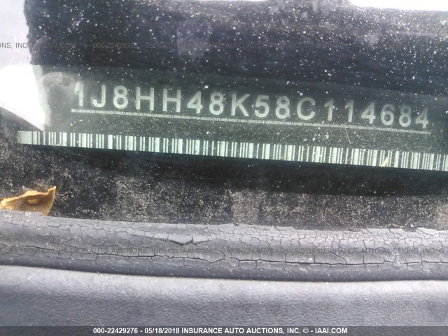 1J8HH48K58C114684 - 2008 JEEP COMMANDER SPORT Schwarz Foto 9