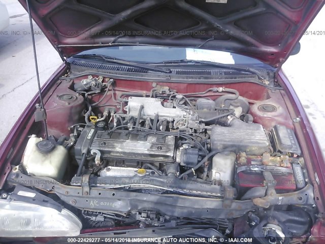 2T1AE09B2SC125410 - 1995 TOYOTA COROLLA LE/DX RED photo 10