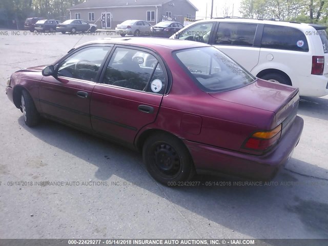 2T1AE09B2SC125410 - 1995 TOYOTA COROLLA LE/DX RED photo 3