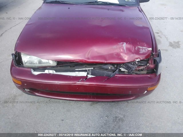 2T1AE09B2SC125410 - 1995 TOYOTA COROLLA LE/DX 红色 照片 6