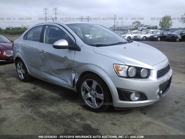 1G1JE5SH6C4117920 - 2012 CHEVROLET SONIC LTZ SILVER photo 1