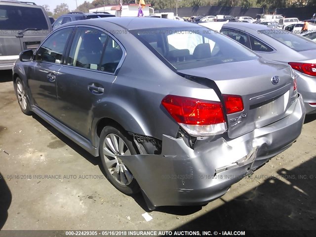 4S3BMDA69A2226079 - 2010 SUBARU LEGACY 3.6R GRAY photo 3