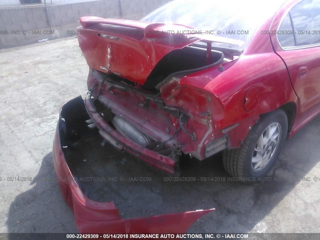 1G2NG52E93C145021 - 2003 PONTIAC GRAND AM SE2 RED photo 6