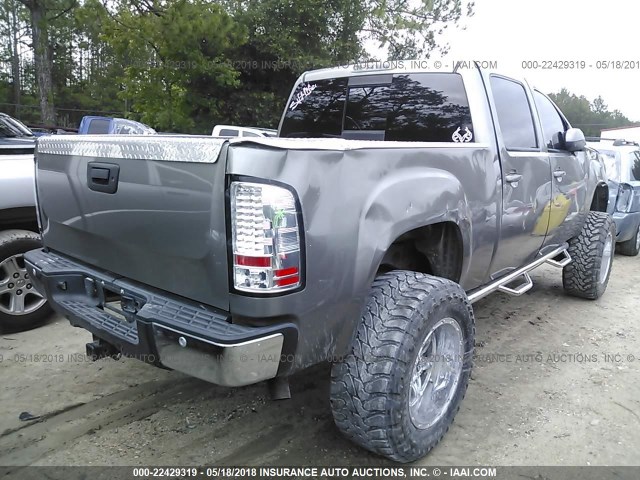 3GTEK13M08G112213 - 2008 GMC SIERRA K1500 GRAY photo 4