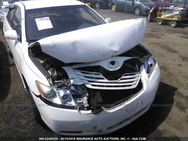 4T1BE46K98U785743 - 2008 TOYOTA CAMRY CE/LE/XLE/SE WHITE photo 6