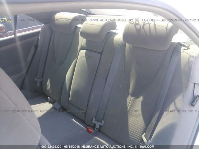 4T1BE46K98U785743 - 2008 TOYOTA CAMRY CE/LE/XLE/SE WHITE photo 8