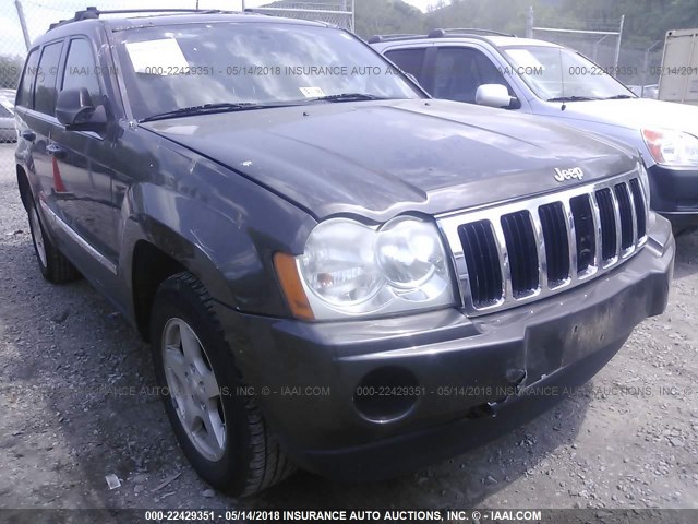 1J8HR58NX5C631407 - 2005 JEEP GRAND CHEROKEE LIMITED GRAY photo 6