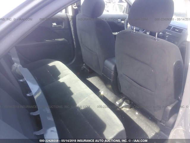 3FAHP07Z17R188661 - 2007 FORD FUSION SE SILVER photo 8