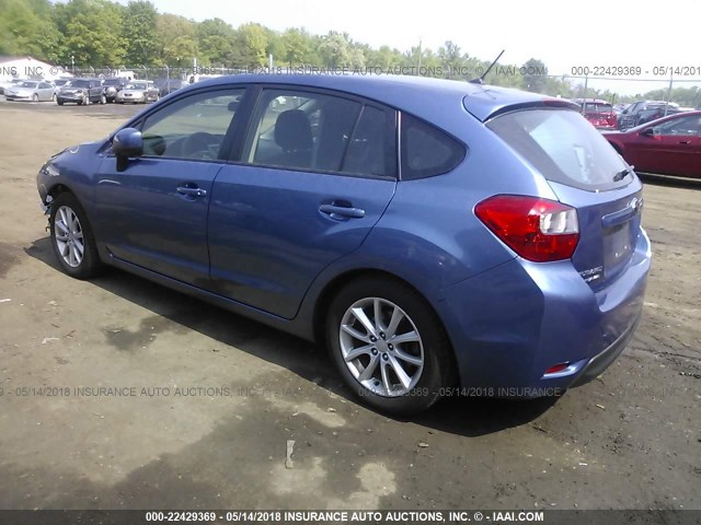 JF1GPAC62E8275500 - 2014 SUBARU IMPREZA PREMIUM BLUE photo 3