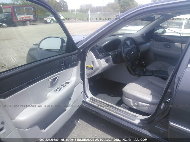 KNALD125885156041 - 2008 KIA AMANTI GRAY photo 5